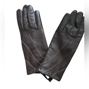 NWT Isotoner Leather & Cloth Glove XL
